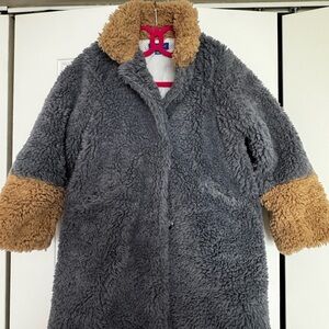 Maison Me Cozy Blue and Tan Kids Jacket.